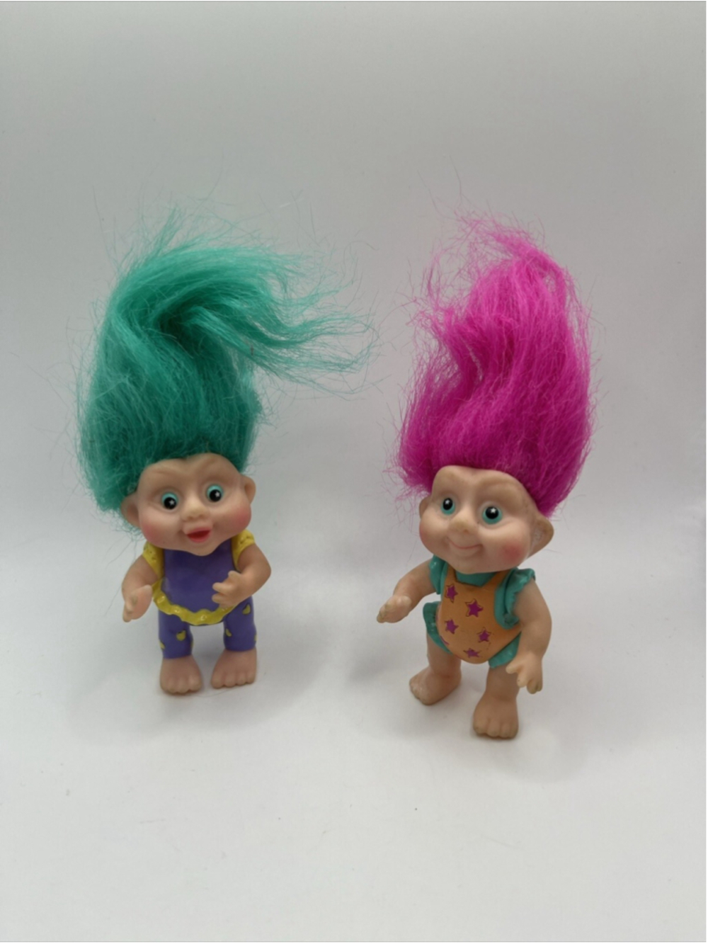 Vintage 1991 Applause Magic Baby Troll Dolls 3" Lot